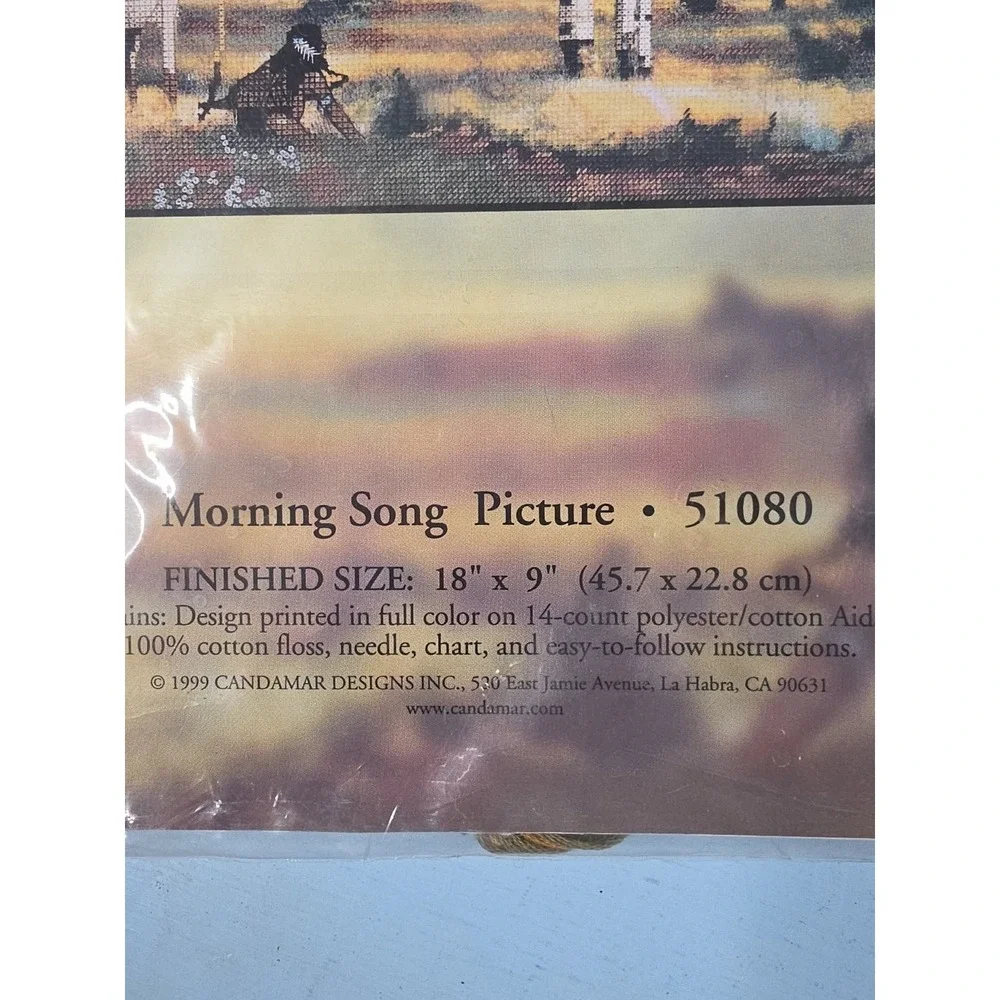 Morning Song Horse Picture Embellished Cross Stitch Kit Candamar Designs (51080)